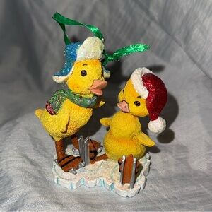 Danbury Mint Baby Animal Christmas Ornament Ducklings